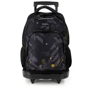 Gabol School Detachable Trolley Backpack Byte Black.