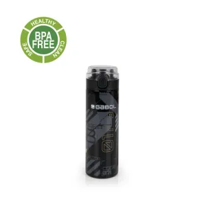 Gabol School Stainless Steel Bottle Byte Black.