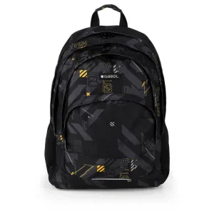 Gabol School Backpack 3 Parts Byte Black.