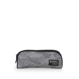 Gabol School Pencil Case 2 Parts Soul Black-Grey.