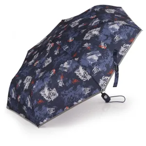 Gabol School FOLDABLE UMBRELLA - Dash Navy Blue.