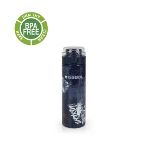 Gabol School Stainless Steel Bottle Dash Navy Blue.