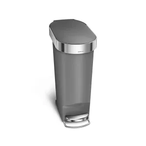Simple Human, 40L Slim  Pedal Bin, Grey