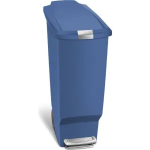 Simple Human, Slim Pedal Bin  Blue 40L