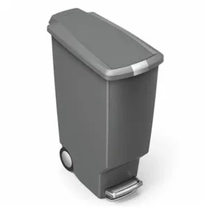 Simple Human, Slim Pedal Bin  Grey 40L