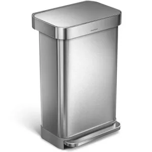 Simple Human, Rectangular Pedal Bin Nc  Liner Pocket 45L
