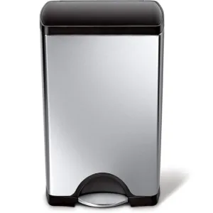 Simple Human, Rectangular Pedal Bin Black 38L