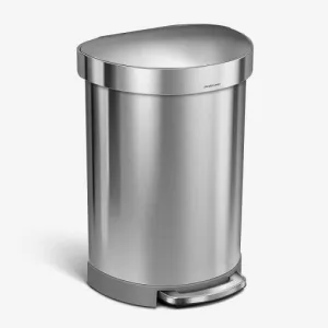 Simple Human, Semi Round Pedal Bin With Liner Rim Fpp 60L