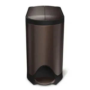 Simple Human, Butterfly Pedal Bin Dark Bronze 10L