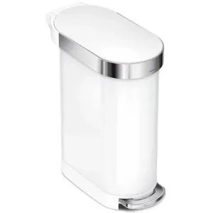 Simple Human, Slim Pedal Bin White 45L