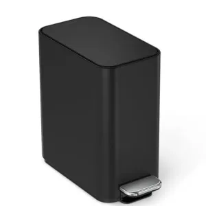 Simple Human, 5L Slim Pedal Bin, Matte Black