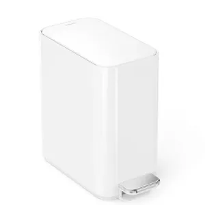 Simple Human, 5L Slim Pedal Bin, White