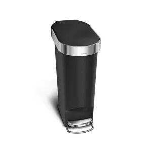 Simple Human, 40L Slim  Pedal Bin, Black 
