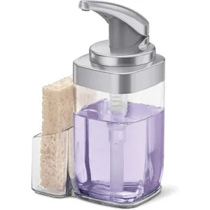 Simple Human, Square Push Pump W/Caddy, Brushed Nickel