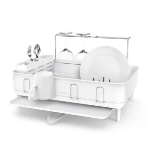 Simple Human, Steel Frame Dishrack, White