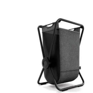 Simple Human, Single X-Frame Laundry Hamper, Black