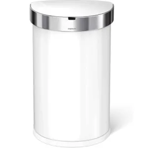 Simple Human, Semi Round Sensor Bin White 45L