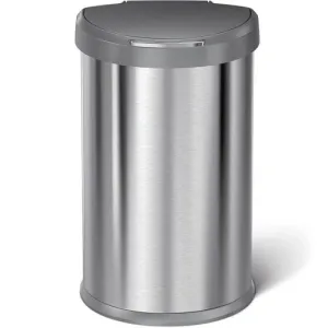 Simple Human, Semi Round Sensor Bin Grey  40L