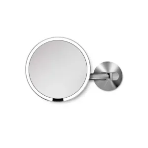 Simple Human, Wall Mount Sensor Mirror Rechargeable - Silver