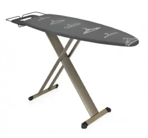Afer Wheels PSS Ironing Board 130x47cm Mobile Design Steam Station Rest Blk
