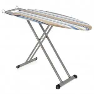 Afer Solid Ironing Board 130x47cm Stable Metal Frame Steam Station Rest Silv