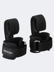Harbinger Big Grip Pro Lift Unisex Fitness Straps Black