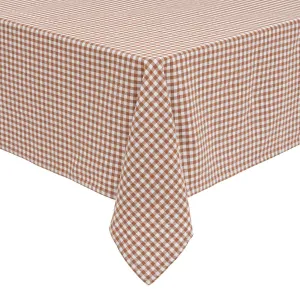 TABLECLOTH VICHY FLORAL Cotton Checkered Pattern