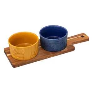 APPETIZER SET SOLEYA 3Pcs Stoneware