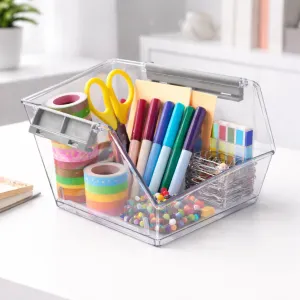 Stackable Clear Storage Basket