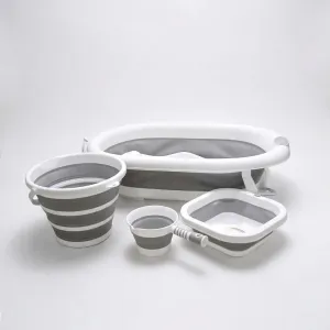 5-Piece Baby Foldable Bathtub Set
