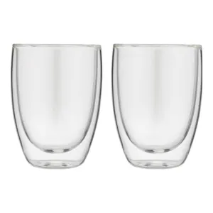 Bialetti BIADBW015 Double-Wall Verona Glass Cups 250ml Set of 2