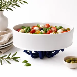 Handmade Ceramic Octopus Bowl â€“ 33 Ã— 16 cm