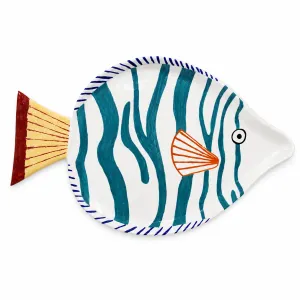 Handmade Ceramic Fish Serving Plate â€“ 47 Ã— 30 cm