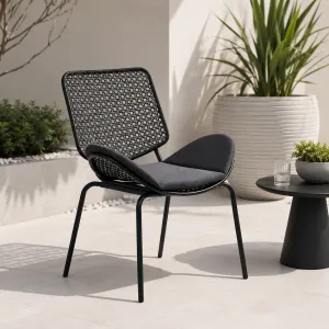 Modern Outdoor Chair – Steel Frame | 62 × 55 × 76 cm