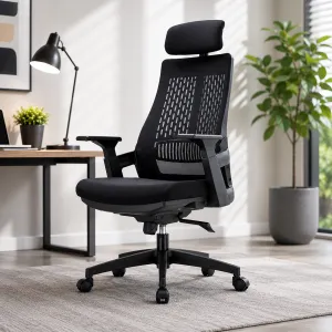 Premium Ergonomic Mesh Office Chair with Adjustable Headrest