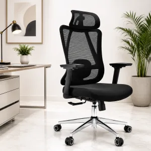 Ergonomic High-Back Mesh Office Chair with Headrest