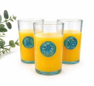 Set of 6 Handmade Glass Cups â€“ 7 cm Diameter
