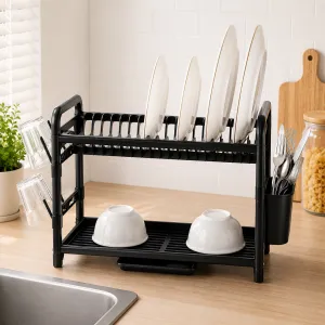 2-Tier Aluminum Dish Rack â€“ 61Ã—27Ã—34 cm