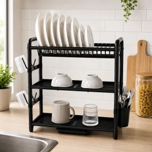 3-Tier Aluminum Dish Rack â€“ 61Ã—27Ã—57 cm