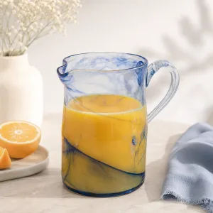 Handmade Glass Pitcher with Handle â€“ 1500 ml