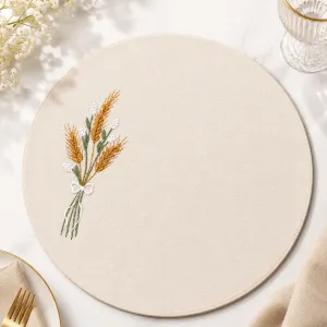 Handmade Round Placemat â€“ 38 cm