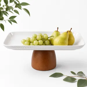 Rectangular Porcelain Plate with Stand