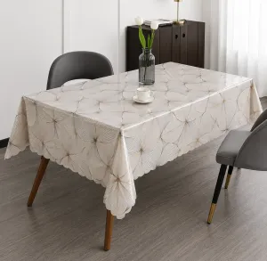 TABLECLOTH W/FLOWER 140 Ã— 180CM â€“ PVC