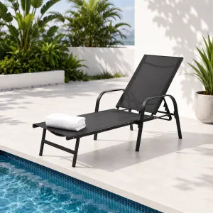 Outdoor Sun Lounger â€“ Steel Frame