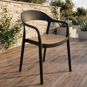 Black & Beige Accent Chair â€“ PP Frame