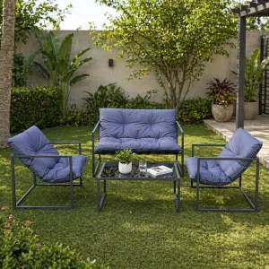 Modern Outdoor Steel Lounge Set