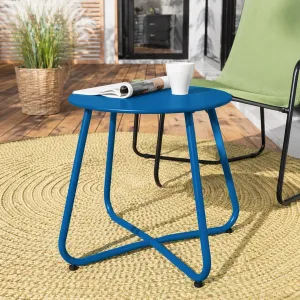 Round Steel Side Table 50Ã—45 cm
