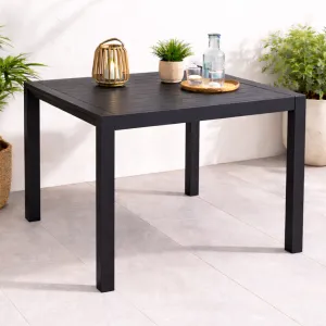 Modern Square Outdoor Table 95Ã—95Ã—74 cm â€“ Dark Grey Aluminum