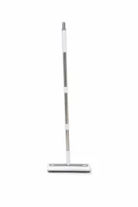 Broom with Stainless Steel Handle and Dual-Color Bristles