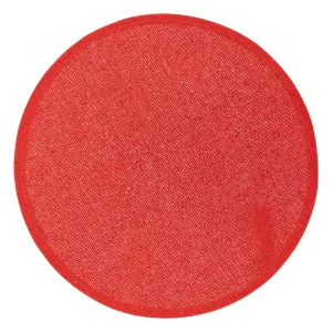 Jute Glitter Placemat Christmas - Red, 38cm